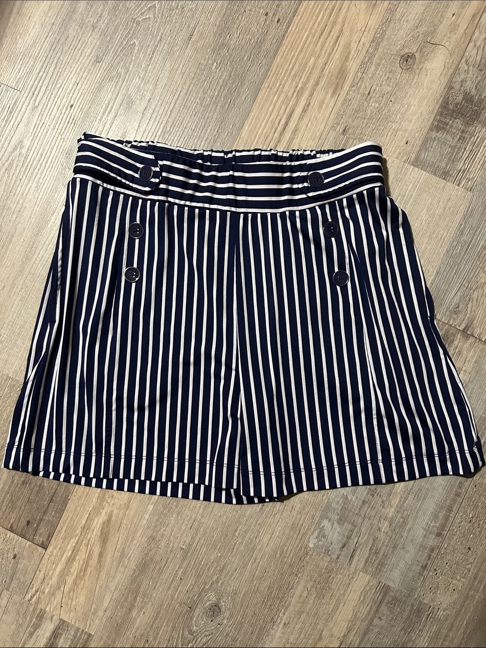 Robert Louis Navy and White Striped Women’s Shorts
